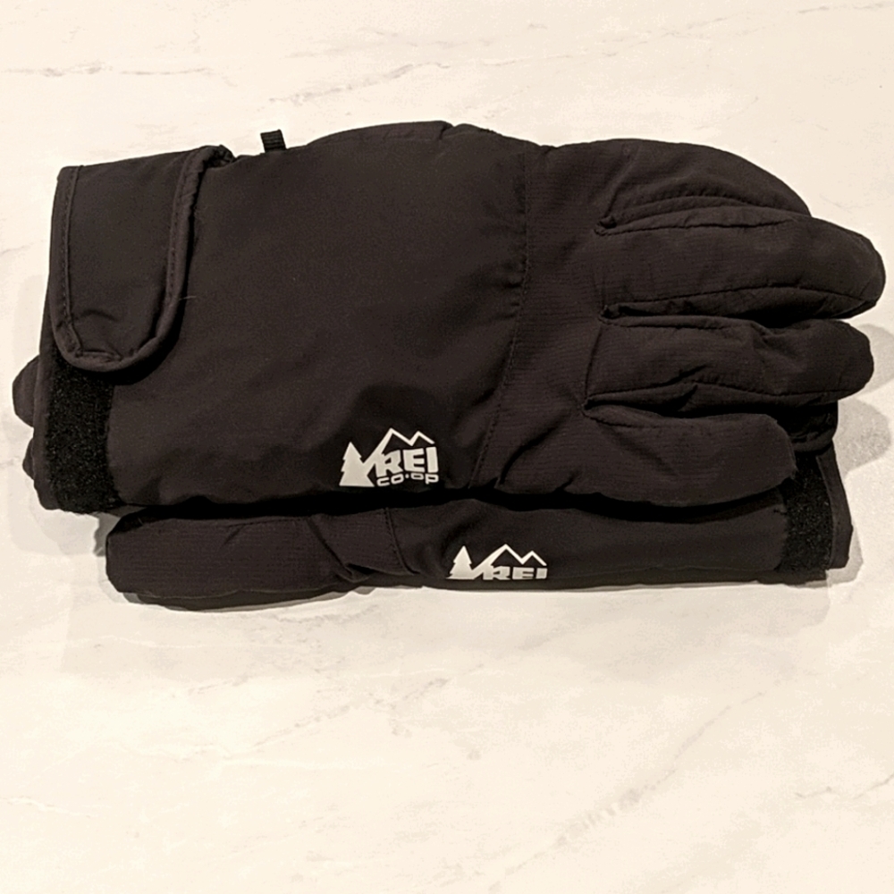 REI Size XL Black Snow Gloves